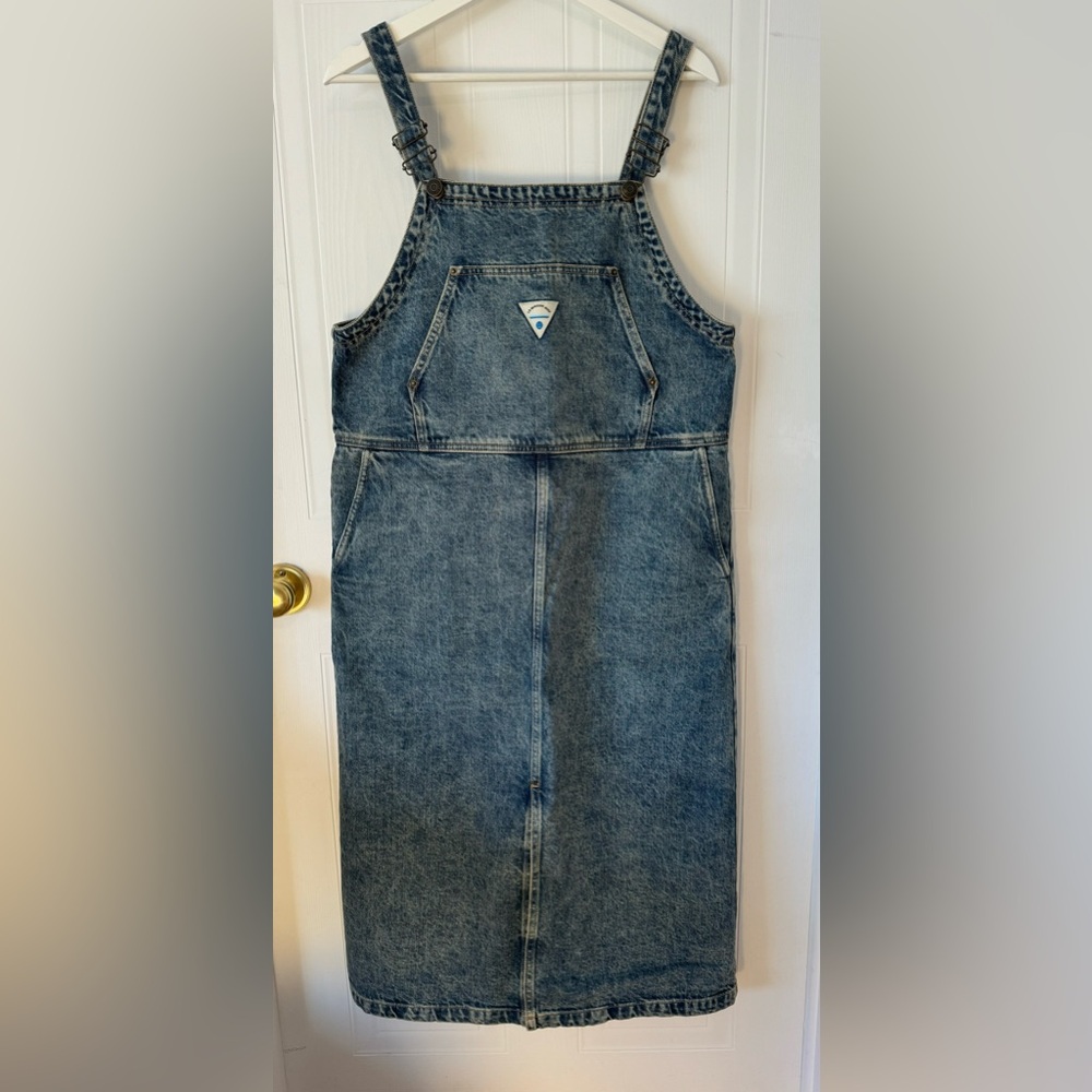 American Vintage Overall Style Denim Dress